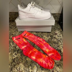 Vibrant| Custom| tie-dye  Nike socks